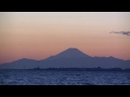 夕焼けの富士山（ほぼダイアモンド）　２０１５．２．１４　ＨＤタイムラプス