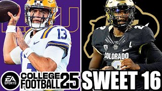 LSU at Colorado - 64 Team Tournament Sweet 16 (CFB 25)