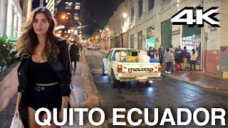 Quito. Ecuador. 4k Walk 🇪🇨 Night Tour