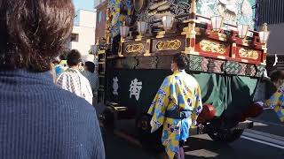 本庄まつり　台町の山車の巡行　2022/11/3 32