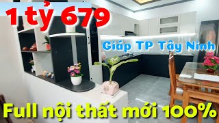 Nhà rất đẹp tặng đủ nội thất mới 100% giá rẻ 1 tỷ 679 triệu gần Quốc lộ 22B giáp TP Tây Ninh