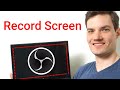 How to Record Screen on PC for FREE using OBS