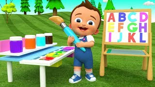 Alphabets & Colors for Children to Learn with Baby Draw ABC on Board 3D Kids Toddler Educational