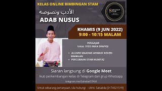 Video Tutor Kelas Adab Nusus