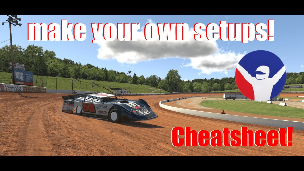 Making A Setup For Dirt In IRacing - Super Late Model ( Lanier ) - YouTube