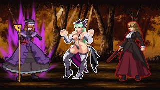 MUGEN - Eva and Roza Vs Morrigan (Dream Match)