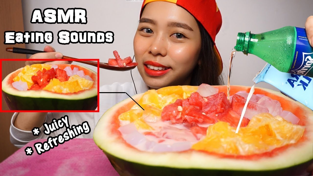 Satisfying Asmr Crunchy Watermelon Eating Compilation Asmr