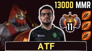 🔥 ATF MARS Offlane Gameplay 7.37d 🔥 ATF Perspective IMMORTAL 11 - Full Match Dota 2