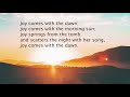 joy comes with the dawn voices united 166