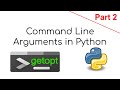 Using Command Line Arguments in Python | Part 2 - getopt library