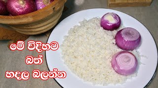 හැමදාම කන බත් වෙනස්ම විදිහට - Mix onion and rice you’ll be surprised with the results!