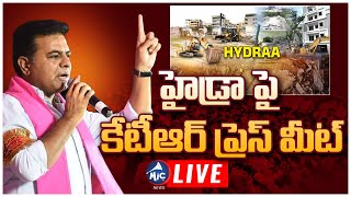 LIVE: హైడ్రాపై కేటీఆర్ ప్రెస్ మీట్ | KTR Press Meet on Hydra Demolitions | CM Revanth Reddy | Mic Tv