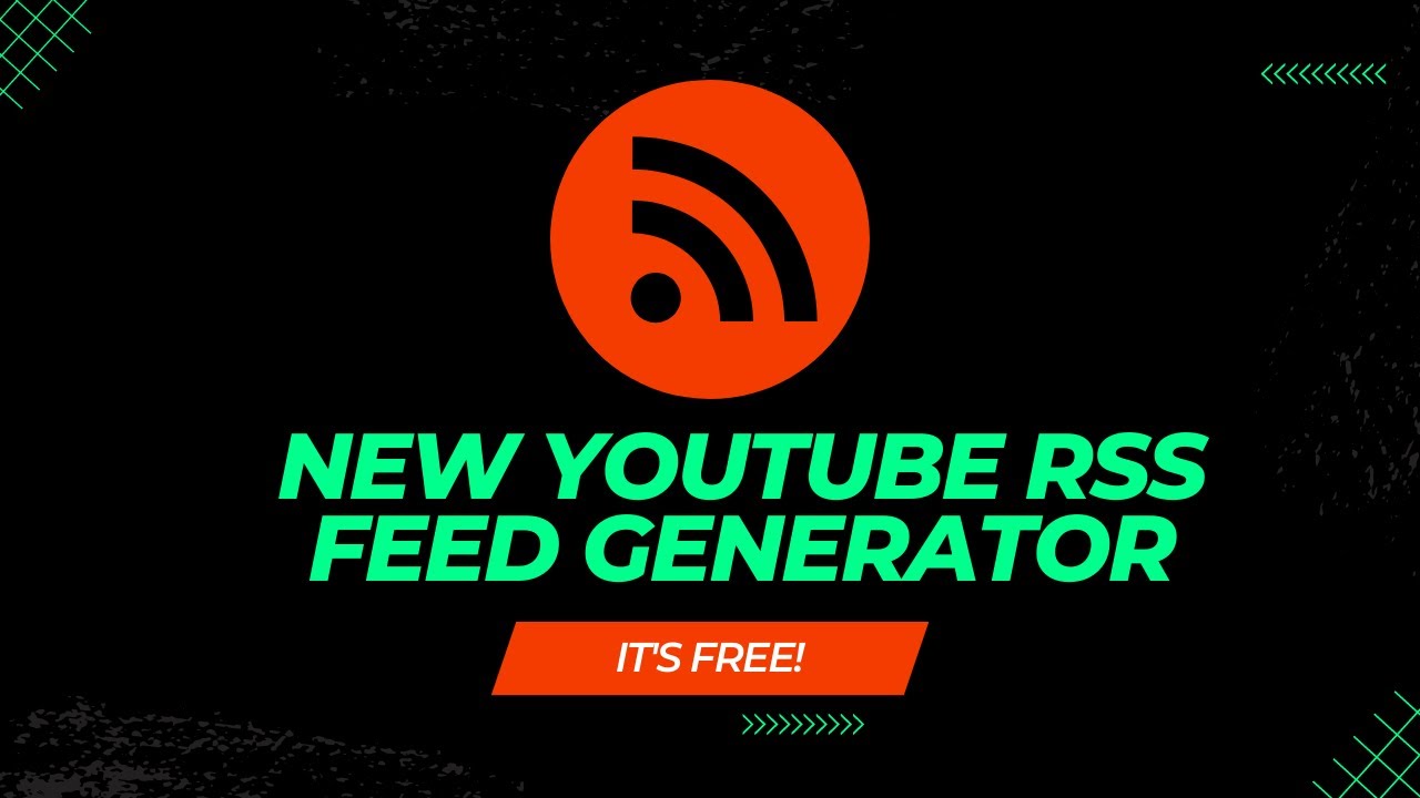 New Free Youtube Rss Feed Generator On Tubetools Io 2023 Youtube