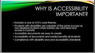 Why is Accessibility Important