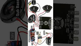 วงจรต่อแอมป์จิ๋วบลูทูธ2.1Ch (ZK-AS21) #แอมป์จิ๋ว #ลำโพงบลูทูธdiy #wuzhi