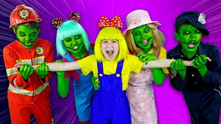 Zombie Apocalypse - Oh no, mommy turns into a zombie | Nursery Rhymes & Kids Songs