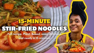 15-Minute VEGAN stir-fried noodles | Beginner friendly | Surinaamse Bami