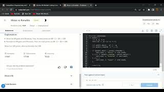 Messi vs Ronaldo codechef solution
