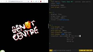 Live coding CSS with Genot Centre