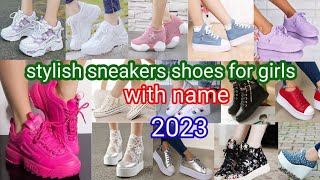 New stylish sneakers for girls 2023#snekers2023 # girls shoes design # fashion Trending