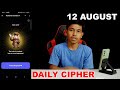 Hamster Kombat Daily Cipher Today 12 August