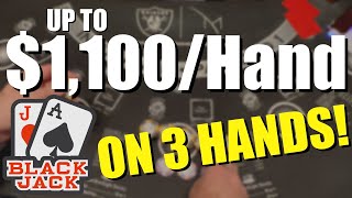 High Stakes Blackjack! Huge Bets and Huge Wins!  $10k Buy-In!