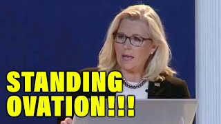 BREAKING: Liz Cheney gets standing ovation from Republican audience SLAMMING Trump