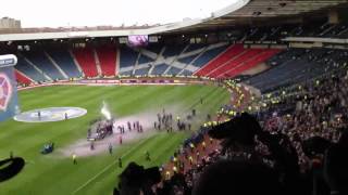 Hearts FC winning the Scottish cup final 2012