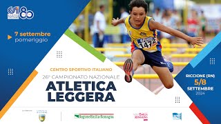 26° Campionato nazionale di atletica CSI | Sabato pomeriggio 2/2