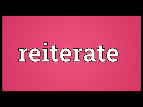 Is saying reiterate rude?