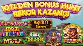 POPÜLER PRAGMATIC SLOT OYUNLARINDA 10 TL DEN BONUS HUNT YAPTIK REKOR KAZANÇ ALDIK #slotoyunları