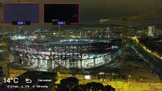 Emissió 4K en directe 21/02/25 de Las Obras del Camp Nou!