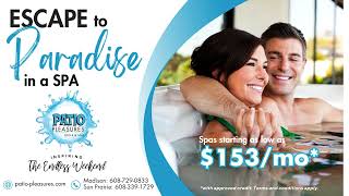 Escape to Paradise in a Spa, Patio Pleasures Pools & Spas