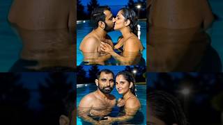 Mohammed shami And Sania Mirza Kissing Each other #shorts #youtubeshorts #shortvideo #love