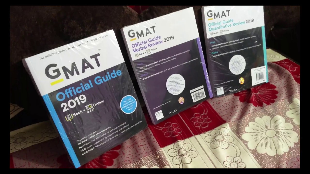 GMAT Official Guide 2019 Bundle Books + Online Paperback Wiley - YouTube