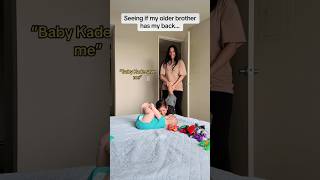 Baby Kade save me 🤣 #shorts #family #funny