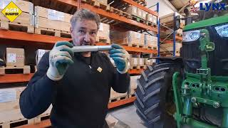 Fitting an Agribumper to a John Deere 6R 250 at Lynx Engineering - full video in real time.