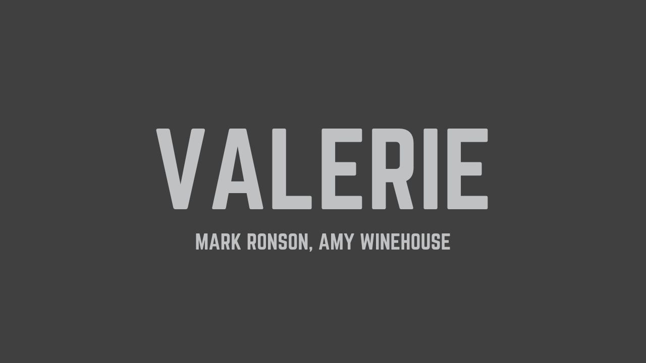 Mark Ronson - Valerie (Version Revisited) (feat. Amy Winehouse) (Lyrics ...