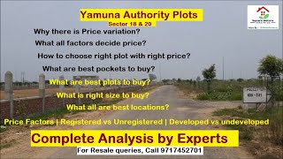Yamuna Authority Plots, Why Price Variations? What Factors decide price? YEIDA Plots Resale Queries