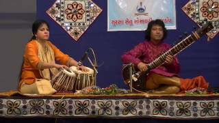 Sitar \u0026 Tabla | Ustad Rafique Khan \u0026 Anuradha Pal | Live concert in Rajkot