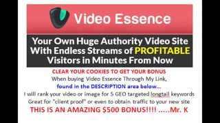 Video Essence Review | AMAZING 500 Bonus