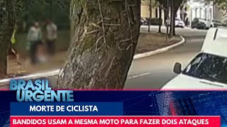 Dois ataques, mesmos ladrões: ciclista morre após ser baleado e motociclista é atingido nas costas