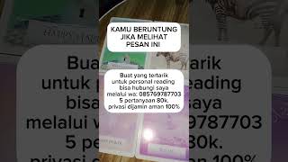 Kamu beruntung jika melihat pesan ini #tarot