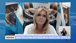 Cristina Fernández de Kirchner: “muchas gracias senador”