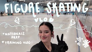 figure skating training vlog | nationals prep continues :) | mads skates