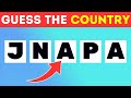 Can you Guess the Country by its Scrambled Name? 🌍✏️ 🗺️