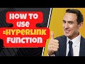 How to use =HYPERLINK function in excel?
