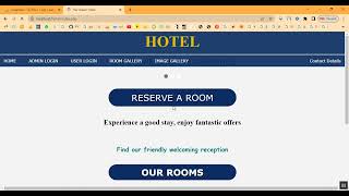 Hotel Room Booking in PHP