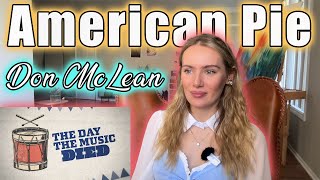 Don Mclean-American Pie!!  Russian Girl First Time Hearing!!!