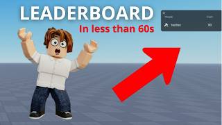 How to make a LEADERBOARD in Roblox Studio (2026)